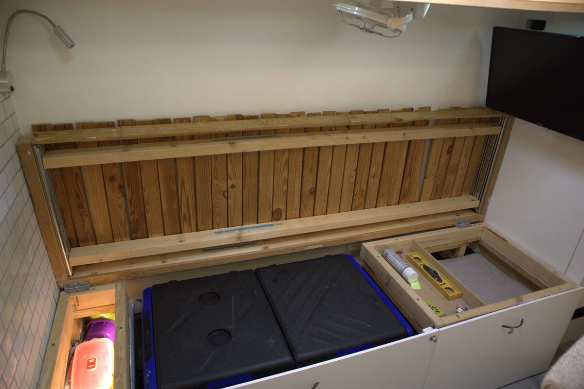 Under bed storage area